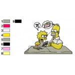 The Simpsons 01 Embroidery Design